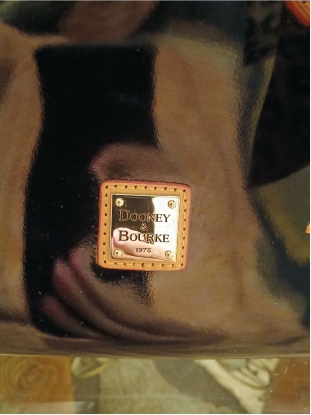 Dooney & Bourke Patent Leather Janine Satchel/ Crossbody - Picture 9 of 16